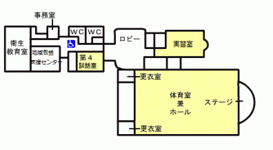 コミュニティ棟見取図